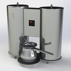 Zou Zou Coffee Machine Chrome ZZ20